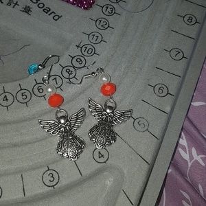 A pair of beautiful angels earing